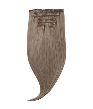 Rapunzel of Sweden Classic Clip-ins Straight / Medium Volume / 7 pieces 2.6 Dark Ash Brown 40 cm Haarverlängerung · 100 g