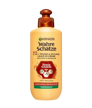 GARNIER Wahre Schätze 2-in-1 Pflege & Styling Honig Schätze Leave-in-Treatment · 200 ml