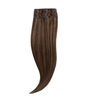 Rapunzel of Sweden Classic Clip-ins Straight / Light Volume / 3 pieces M2.3/5.0 Chocolate Mix 40 cm Haarverlängerung · 52.5 g