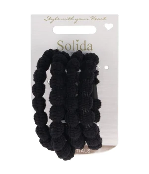Solida Haargummi Bubble schwarz Haargummi · 4 Stk