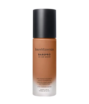 bareMinerals BarePro 24H Matte Comfort Liquid Foundation Flüssige Foundation · 30 ml · Hellbraun