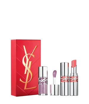 Yves Saint Laurent Loveshine Set (Gloss Nr. 01 + Lipstick Nr. 44) Lippen Make-up Set · 1 Stk · Hellbraun
