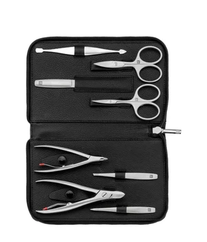 Zwilling Premium Maniküre Set 8 tlg. Echtleder, schwarz Maniküre-Set · 1 Stk