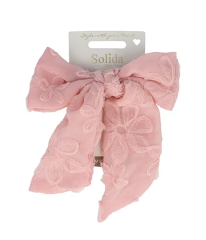 Solida Patentspange Schleife rosa Haarspangen · 1 g