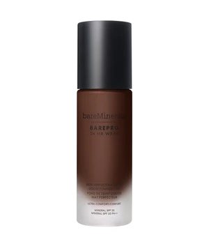 bareMinerals BarePro 24H Matte Comfort Liquid Foundation Flüssige Foundation · 30 ml · Dunkelrot