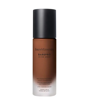 bareMinerals BarePro 24H Matte Comfort Liquid Foundation Flüssige Foundation · 30 ml · Braun