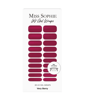 Miss Sophie UV Gel Wraps Very Berry Nagelfolie · 20 Stk · Dunkelrot