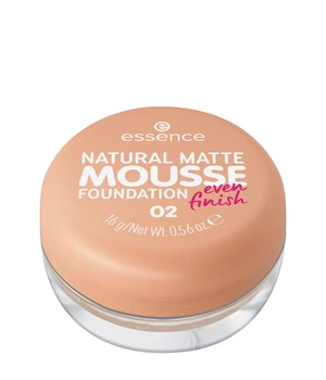 essence NATURAL MATTE MOUSSE FOUNDATION Mousse Foundation · 16 g · Hellbraun
