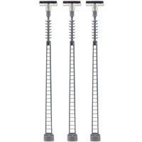 LED-Gittermast-Aufsatzleuchte, warmweiß - 3 Stück