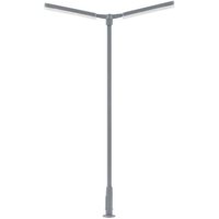 LED-Kreuzmastleuchte, zweiarmig, kaltweiß - 1 Stück – Ansicht 1