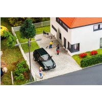 PREMIUM Straßenfolie Kopfsteinpflaster, grau meliert – Ansicht 1