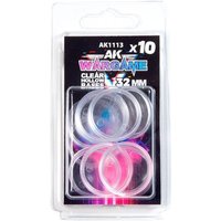 CLEAR HOLLOW BASE 32mm - 10 units