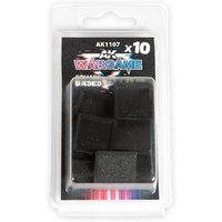 PLASTIC WARGAME BASES. SQUARE BASE 25x25mm