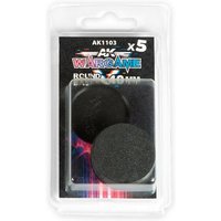 PLASTIC WARGAME BASES. ROUND BASE 40mm