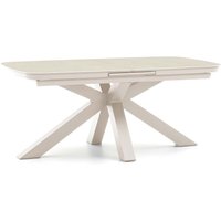 Gartentisch "Torino" B180/220 x T 100 x H 76 cm, ausz. Sinterstein, Aluminium, sand