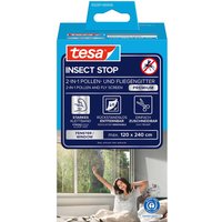tesa Pollen und Fliegengitter "Premium" 2-in-1, 120 x 240 cm, anthrazit – Ansicht 1