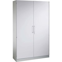Flügeltürenschrank "CONTACT", Höhe 198 cm (BxT) 120 x 43,5, silber – Ansicht 1