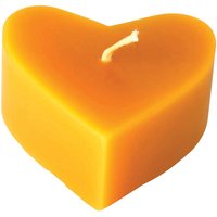 Hahn Kerze in Herzform aus Bienenwachs 2,8 x 6,5 cm