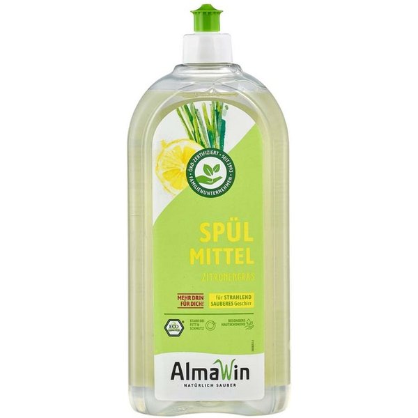 AlmaWin Spülmittel "Zitronengras" Flasche, 1 l