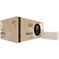 BlackSatino Papierhandtücher "GreenGrow" V-Falz, 25 x 23 cm, 3.210 Blatt, light beige
