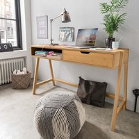 Schublade für Schreibtisch "Leon" und "Leonie", Kiefer gelaugt