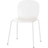 Stuhl "Noor" Gestell weiß Schale weiß – Ansicht 1