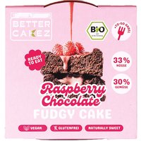 Better Cakez Bio-Kuchen "Raspberry Choc. Fudgy Cake" vegan, im Snack-Glas