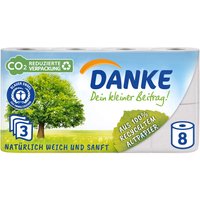 56 Rollen Toilettenpapier 'Danke' 3-lagig Tissue