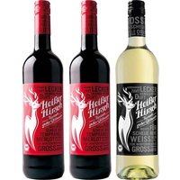 Heißer Hirsch Bio-Glühweinpaket, 2 x rot, 1 x weiß, je 0,75 l