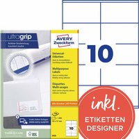 1.000 Zweckform Etiketten 57 x 105 mm, A4 – Ansicht 1