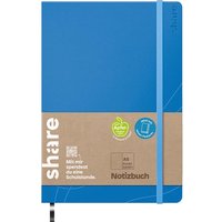 share Notizbuch DIN A5 punktkariert, hellblau