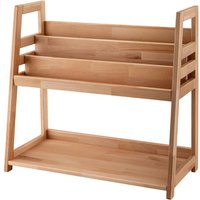Kinderregal 'Montessori' B83xT38xH75cm, Bücherregal oben, Buche geölt – Ansicht 1