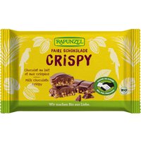 RAPUNZEL Bio-Vollmilch-Schokolade "Crispy", 100 g