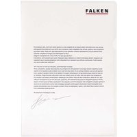 FALKEN Aktensichthüllen genarbt, DIN A4, 80µ, 100 Stk. – Ansicht 1