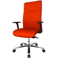 Topstar Bürodrehstuhl "Big Star" mit Armlehnen orange – Ansicht 1