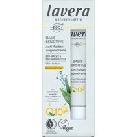 lavera Bio-Anti-Falten-Augencreme mit Q10 "basis sensitiv", 15 ml – Ansicht 1