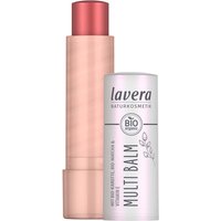 lavera Bio-3in1-Multibalm als Lidschatten, Rouge & Lippenstift, sunrise rose, 4,9 g