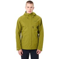 VAUDE Herren-Regenjacke "Rosemoor II" mit weitenregulierbarer Kapuze, dark leaf, Gr. M