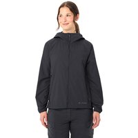 VAUDE Damen Windjacke "Neyland II" mit weitenregulierbarer Kapuze, phantom black, Gr. 38 – Ansicht 1