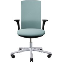 HAG Bürodrehstuhl "Futu 1200-S" mit AL, Gestell: silber, Stoff: "FutuKnit" Frost