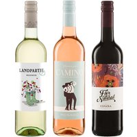 Bio-Weinpaket "Starterpaket" 3er-Set mit Rotwein, Weißwein und Rosé, 3 x 0,75 l