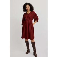 tranquillo Damen-Midi-Kleid mit Seitentaschen, fired brick, Gr. 40 – Ansicht 1