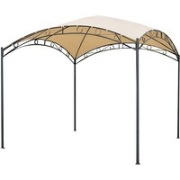 Pavillon "HUDSON" B 295 x T 295 x H 279 cm, Stahlgestell, Polyesterbezug beige – Ansicht 1