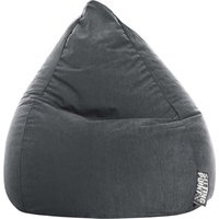 Sitzsack "easy L", 70 x 90 cm, anthrazit – Ansicht 1