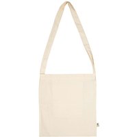 memo Bio-Baumwoll-Tragetasche 'Bike Bag' 38 x 42 cm, natur, langer Henkel