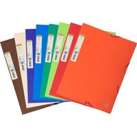 25 Exacompta Sammelmappen "Forever", 380 g/m², DIN A4, Gummizug, 3 Klappen, sortiert – Ansicht 1