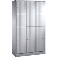 Kombi-Schließfachschrank lg/lg l+r, 4+2+4 Fächer
