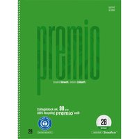 Staufen "Premio" Collegeblock DIN A4 kariert, 80 Blatt, 90 g/m², Lineatur 28