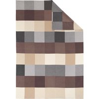 IBENA Wohndecke "Pittsburgh" 140 x 200 cm, braun/anthrazit