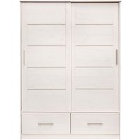 Schiebetürenschrank "Tobykids" 2-türig, 2 SL, B145xT57,5xH200 cm, Kiefer weiß – Ansicht 1